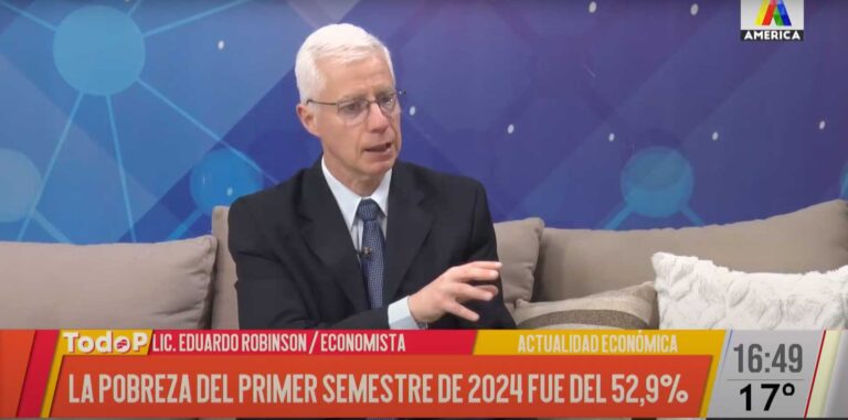 Eduardo Robinson explica qué significa el índice de pobreza