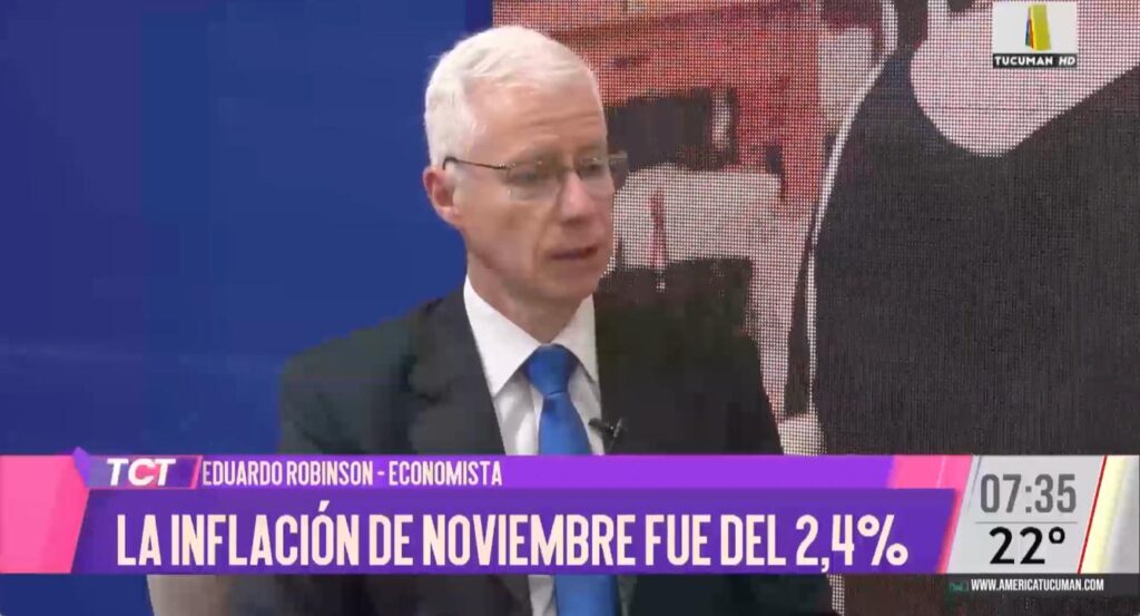 Robinson explica la inflación de noviembre