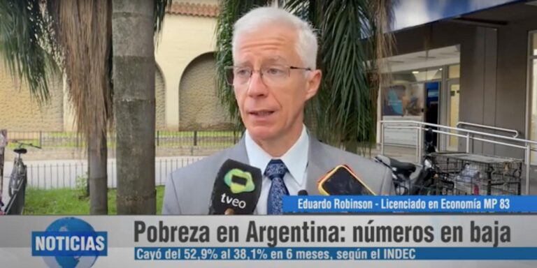 Robinson explica cómo reflejan los indicadores la pobreza en Argentina