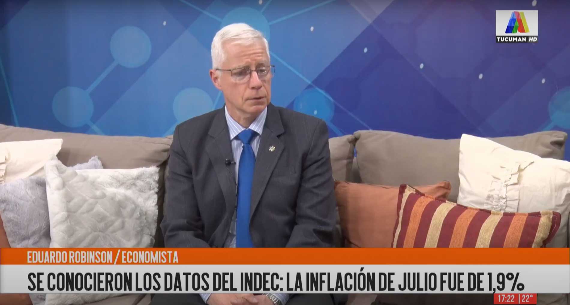 Robinson explica la inflación de julio.